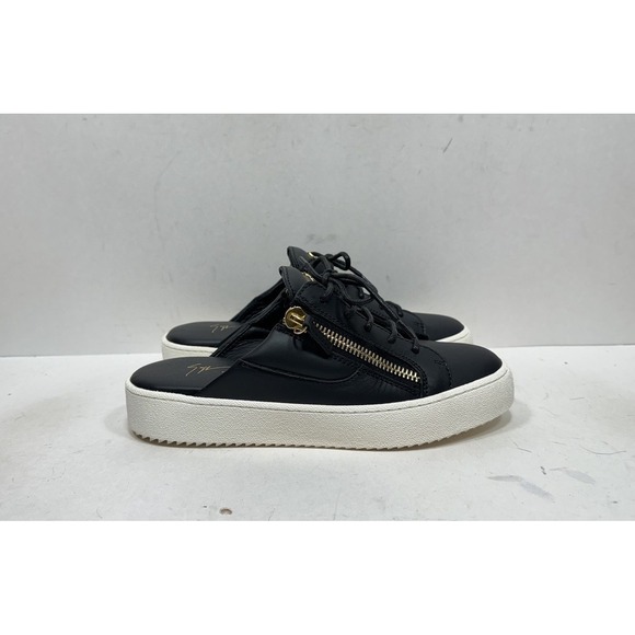 Giuseppe Zanotti Shoes - Giuseppe Zanotti Frankie Cut Mule Zip Sneakers Women's Size 9 / 39 Black Leather